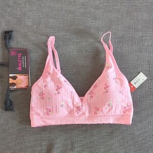 Pink Floral Bralette by No Boundaries